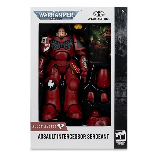 WARHAMMER 40,000 ACTION FIGURE ASSAULT INTERCESSOR SERGEANT (BLOOD ANGEL)  18 CM